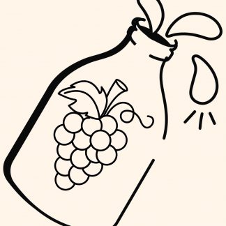 1 Glas Traubensaft-Schorle