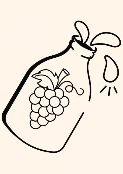 1 Glas Traubensaft