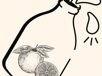 1 Glas Orangensaft-Schorle