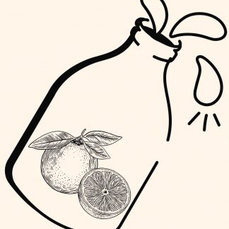 1 Glas Orangensaft-Schorle